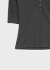 Kujan Button Roll-up 3/4 Sleeve T-shirt