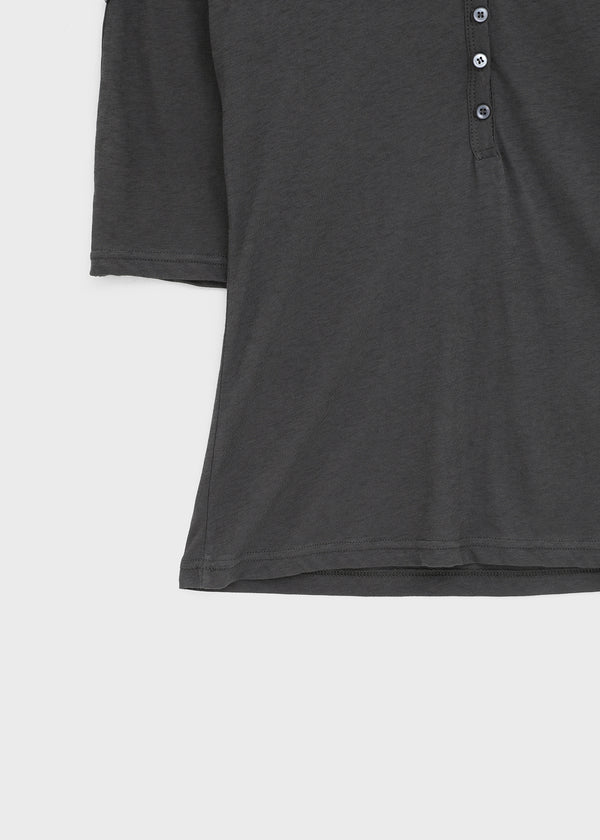 Kujan Button Roll-up 3/4 Sleeve T-shirt