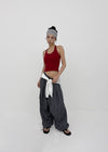 (UNISEX) Ducl Stripe Balloon Elastic Waist Pants