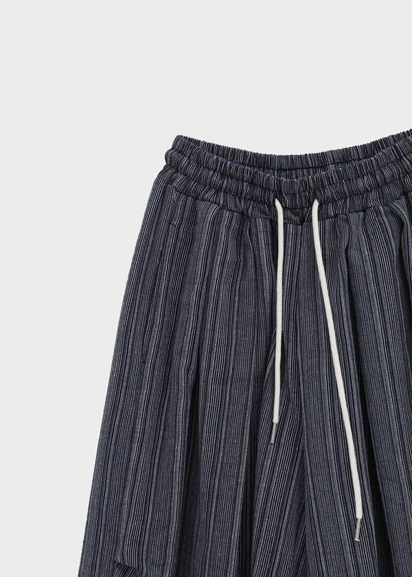 (UNISEX) Ducl Stripe Balloon Elastic Waist Pants