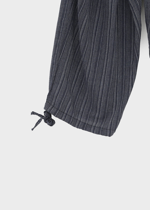 (UNISEX) Ducl Stripe Balloon Elastic Waist Pants