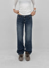 Wippole Low-waisted Straight Denim Pants