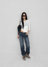 Wippole Low-waisted Straight Denim Pants