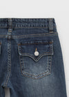Wippole Low-waisted Straight Denim Pants