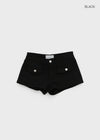 Tuvia Low-Waist Pocket Shorts