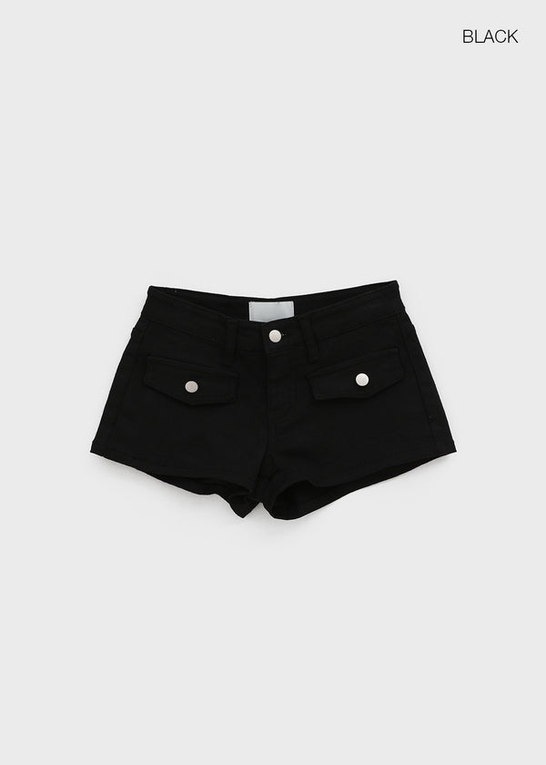 Tuvia Low-Waist Pocket Shorts