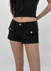 Tuvia Low-Waist Pocket Shorts