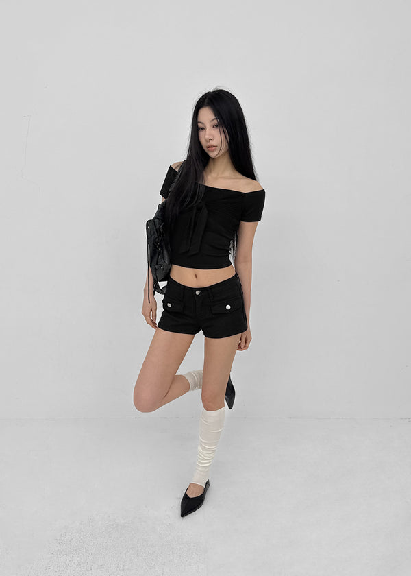 Tuvia Low-Waist Pocket Shorts
