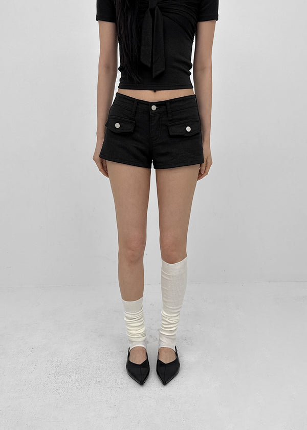 Tuvia Low-Waist Pocket Shorts