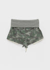 Whikit Camo Folding Elastic Shorts
