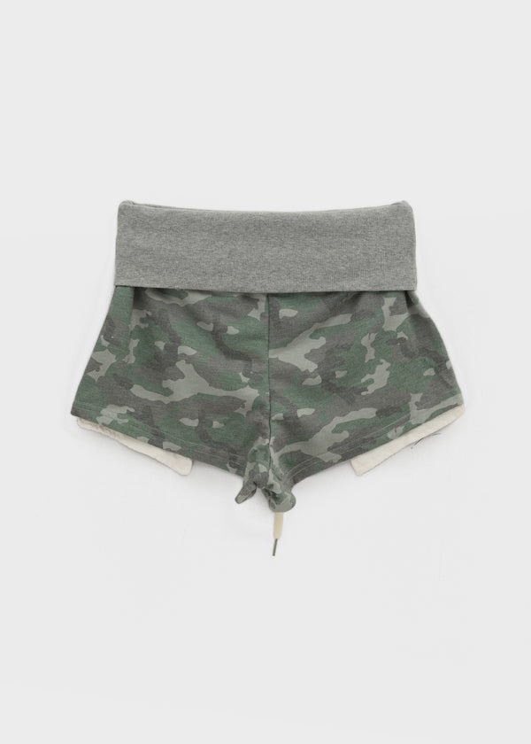 Whikit Camo Folding Elastic Shorts