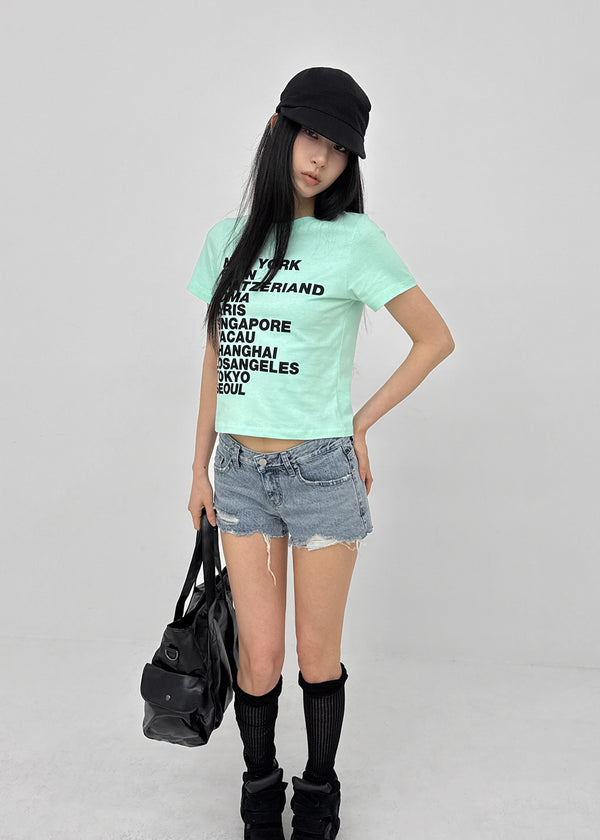 Celtyin Lettering Short Sleeve T-shirt