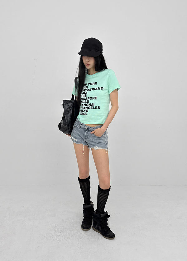 Celtyin Lettering Short Sleeve T-shirt