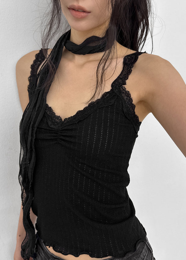 Tutom Punching Lace Sleeveless