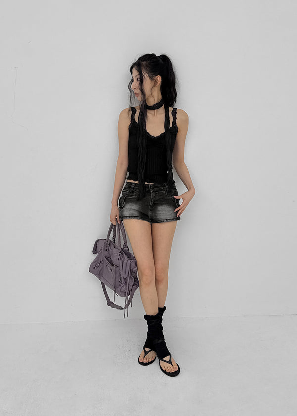 Tutom Punching Lace Sleeveless