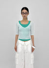 Lopopong Deep V-neck Sleeveless Tee