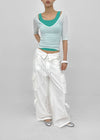 Lopopong Deep V-neck Sleeveless Tee