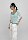 Lopopong Deep V-neck Sleeveless Tee