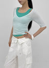 Lopopong Deep V-neck Sleeveless Tee