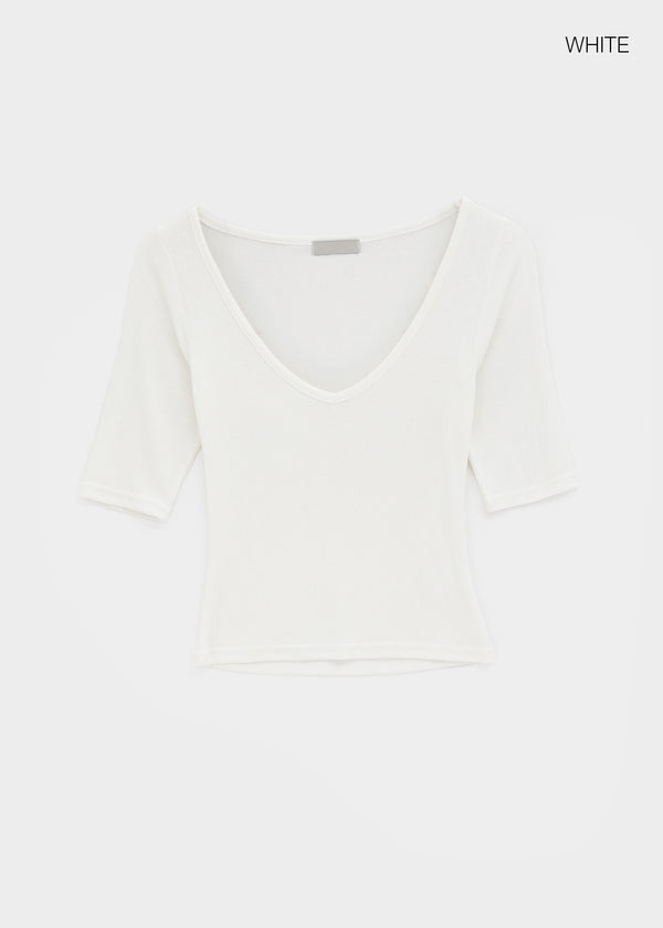 Lopopong Deep V-neck Sleeveless Tee
