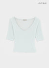 Lopopong Deep V-neck Sleeveless Tee