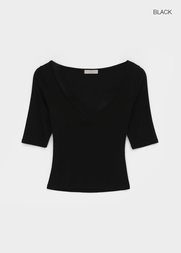 Lopopong Deep V-neck Sleeveless Tee