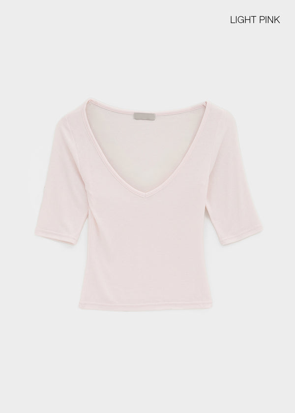 Lopopong Deep V-neck Sleeveless Tee