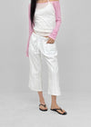Cup Button Capri Elastic Pants