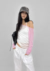 Cup Button Capri Elastic Pants