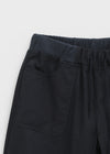 Cup Button Capri Elastic Pants