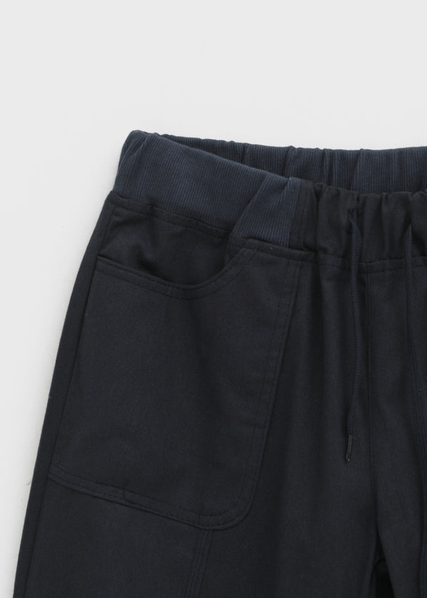 Cup Button Capri Elastic Pants