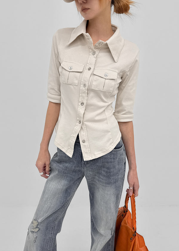 Deanb Low-waist Damaged Bootcut Denim Pants