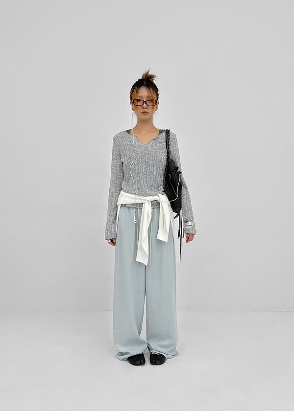 FKA Summer V-neck Long Sleeve Tee