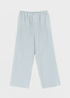 Titeon Linen Elastic Waist Wide Pants