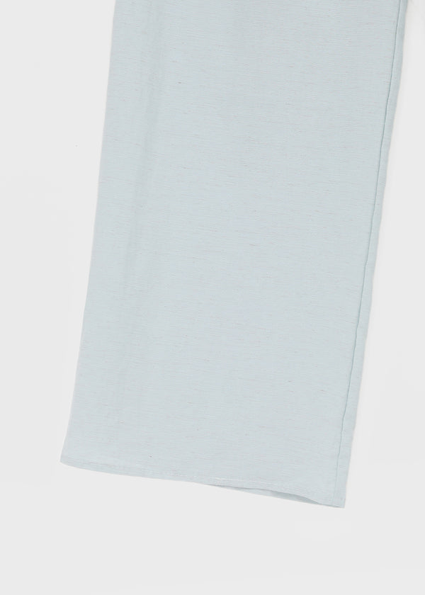 Titeon Linen Elastic Waist Wide Pants