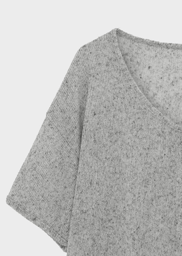 Cle Strap Linen Short Sleeve Cardigan
