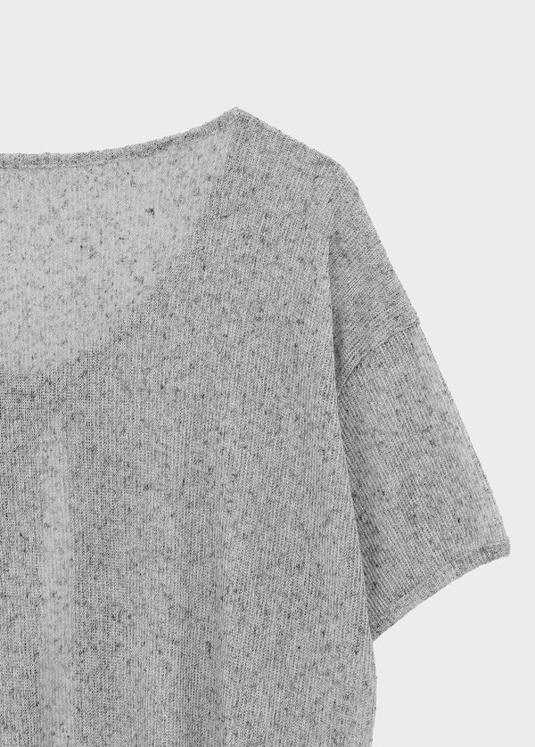 Cle Strap Linen Short Sleeve Cardigan
