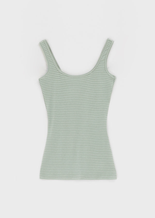 Cheddy Striped Square Neck Sleeveless