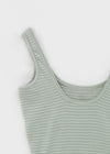 Cheddy Striped Square Neck Sleeveless