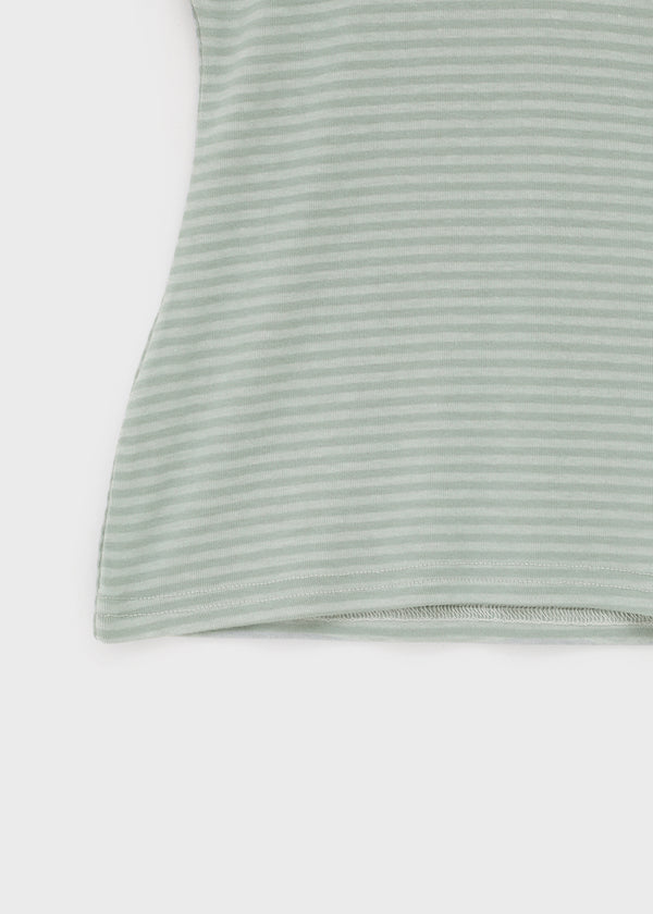 Cheddy Striped Square Neck Sleeveless