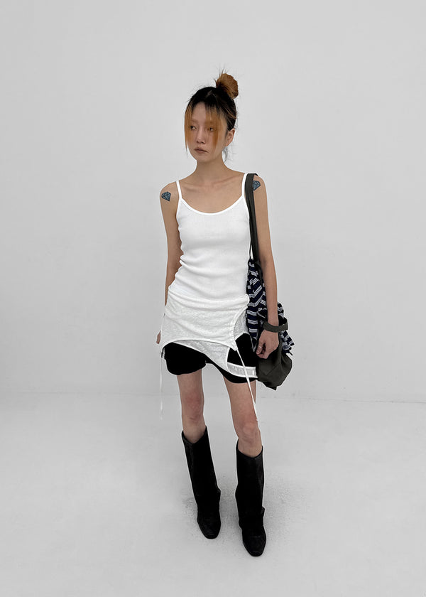 Roselen Ribbed U-Neck Sleeveless