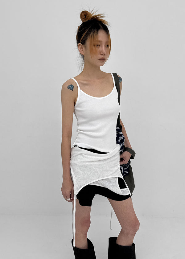 Roselen Ribbed U-Neck Sleeveless