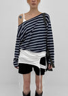 Dinf Striped Summer Long Sleeve Tee