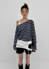 Dinf Striped Summer Long Sleeve Tee