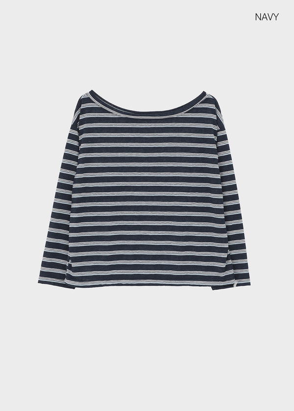 Dinf Striped Summer Long Sleeve Tee