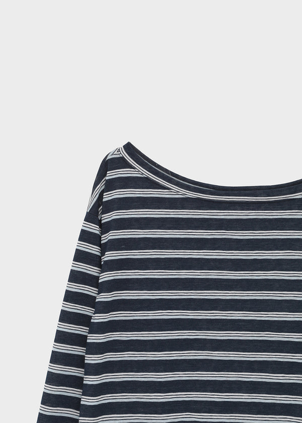 Dinf Striped Summer Long Sleeve Tee