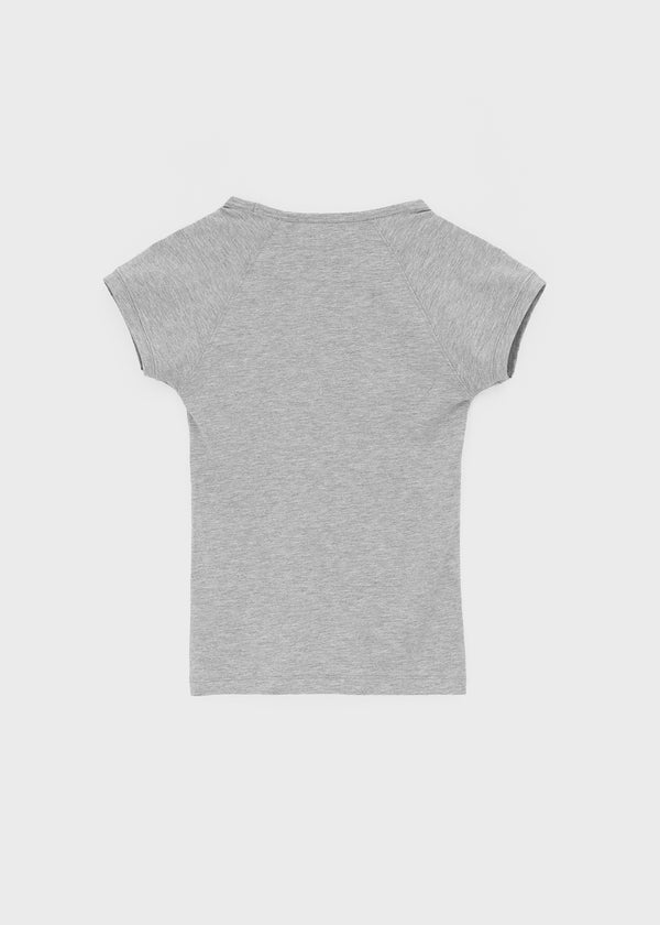 Jeff Glitter V-neck Short Sleeve Tee