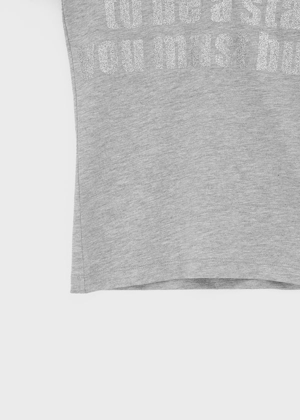 Jeff Glitter V-neck Short Sleeve Tee