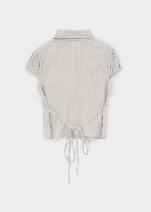 Familo Strap Summer Short Sleeve Blouse