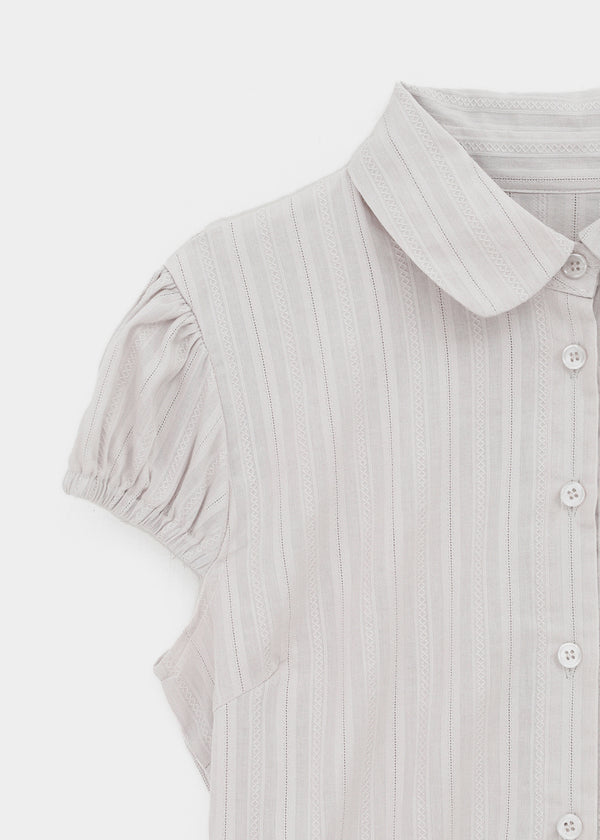 Familo Strap Summer Short Sleeve Blouse